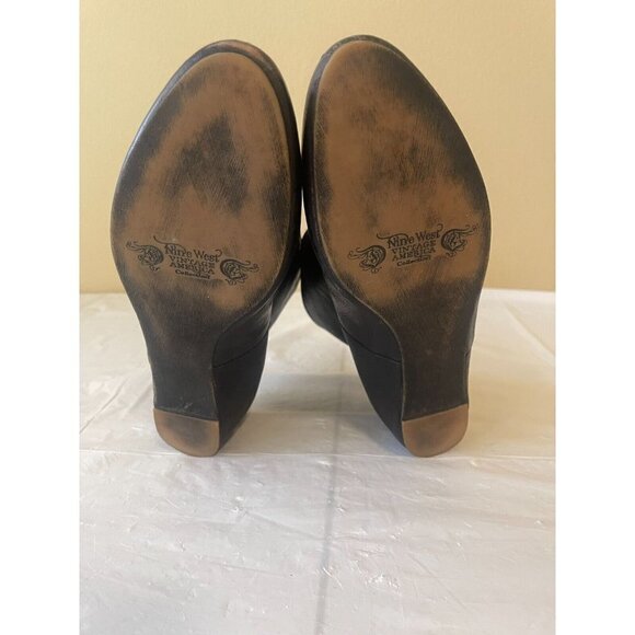 Nine West Vintage Grates Black Ankle Booti  SIZE 9.5 - Picture 3 of 16